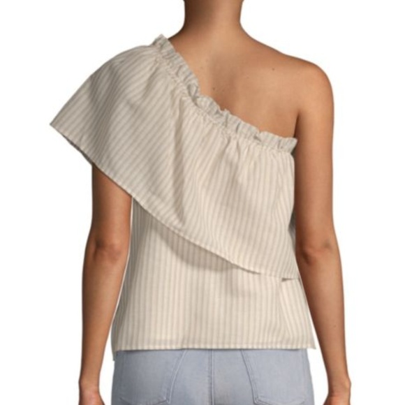 Lucca Juliana One Shoulder Beachcomber Cotton Top Medium NWT - Picture 2 of 6